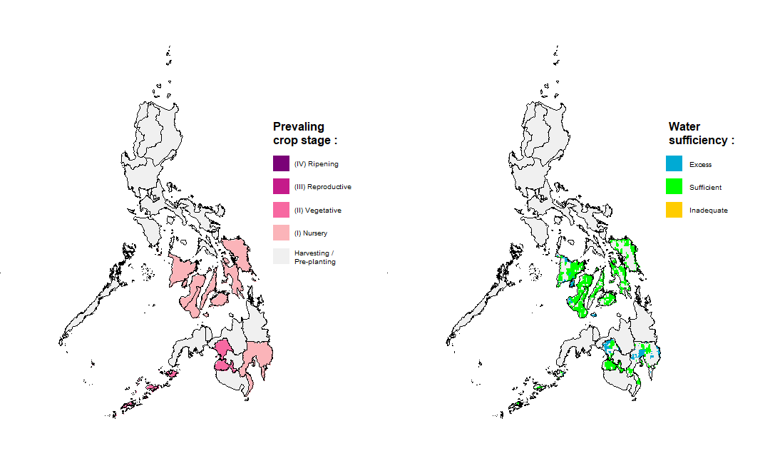 Rice Crop Stage and Water Sufficiency